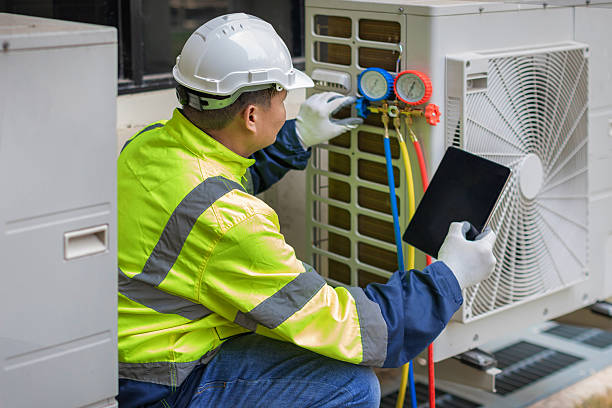 Professional Ductwork Repair technician working in Otis, MA